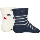 Tommy Hilfiger Tommy Original Baby Strumpor 2-Pack Fold Över Abs