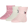 Tommy Hilfiger Light Pink Baby Strumpor 3-Pack Giftbox Stars & Stripes