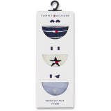 Tommy Hilfiger Light Blue Baby Strumpor 3-Pack Giftbox Stars & Stripes