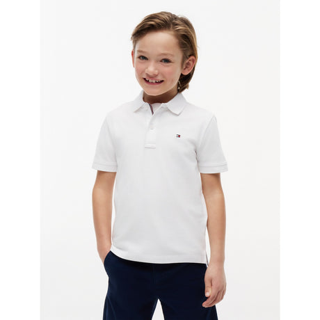 Tommy Hilfiger White Flag Pikétröja Ss