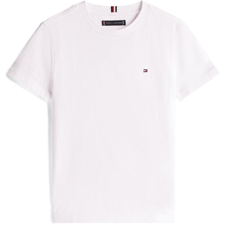 Tommy Hilfiger White Essential Bomull Reg Fit Tee Ss