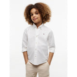 Tommy Hilfiger White Flag Oxford Skjorta Ls