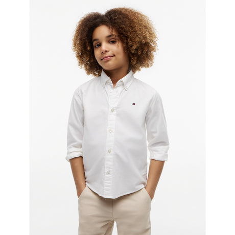 Tommy Hilfiger White Flag Oxford Skjorta Ls