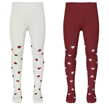 Name It Bright White Red Dahlia Nmfvichristmas 2-Pack Strumpbyxar