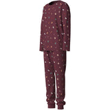 Name It Burgundy Christmas Nanvismas Ls Nattkläder