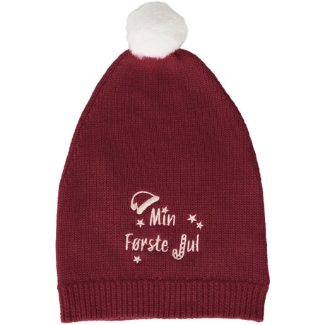 Name It Red Dahlia Hat Nbnrixmasine Stickad Mössa