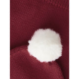 Name It Red Dahlia Hat Nbnrixmasine Stickad Mössa