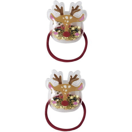 Name It Red Dahlia Reindeer Nmfrifetti 2-Pack Hairelastic
