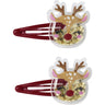 Name It Red Dahlia Reindeer Nmfrifetti 2-Pack Hairclip