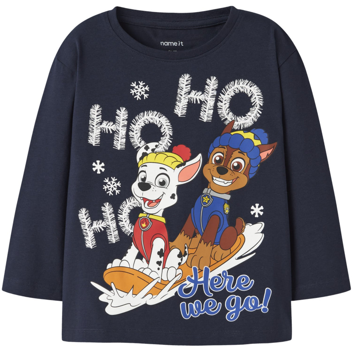 Name It Navy Blazer Nmmsanti Paw Ls Nreg Topp Cplg