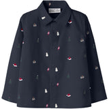 Name It Navy Blazer Nmmviggo Ls Skjorta