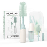 Momcozy Green Push-Press Design Flaska Brush Kit