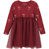 Name It Red Dahlia Nbfratia Ls Klänning