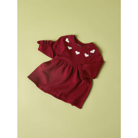 Name It Red Dahlia Nbfrisse Ls Stickad Klänning