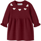 Name It Red Dahlia Nbfrisse Ls Stickad Klänning