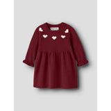 Name It Red Dahlia Nbfrisse Ls Stickad Klänning