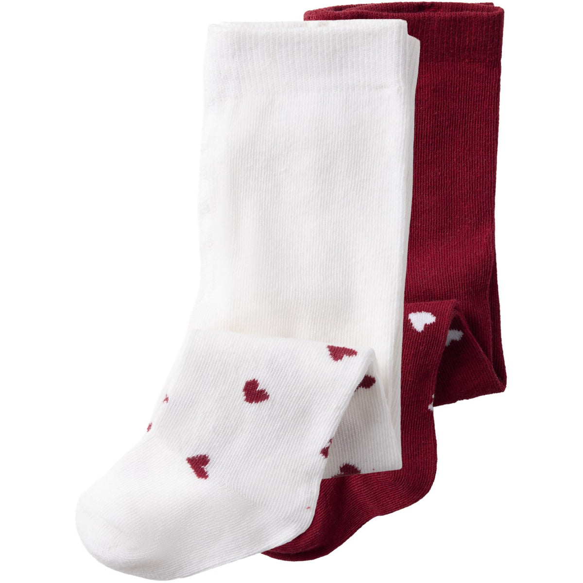 Name It Bright White Red Dhalia Nbfvichristmas 2-Pack Strumpbyxar