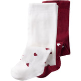 Name It Bright White Red Dhalia Nbfvichristmas 2-Pack Strumpbyxar