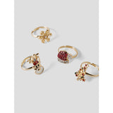 Name It Gold Colour 626 Nkfacc-Omary 4-Pack Ringbox