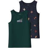 Name It Navy Blazer Nmmvismas 2-Pack Tank Topp Giftpack