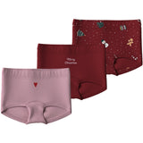 Name It Red Dahlia Nmfvismas 3-Pack Strumpbyxar Giftpack