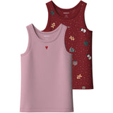 Name It Red Dahlia Nmfvismas 2-Pack Tank Topp Giftpack