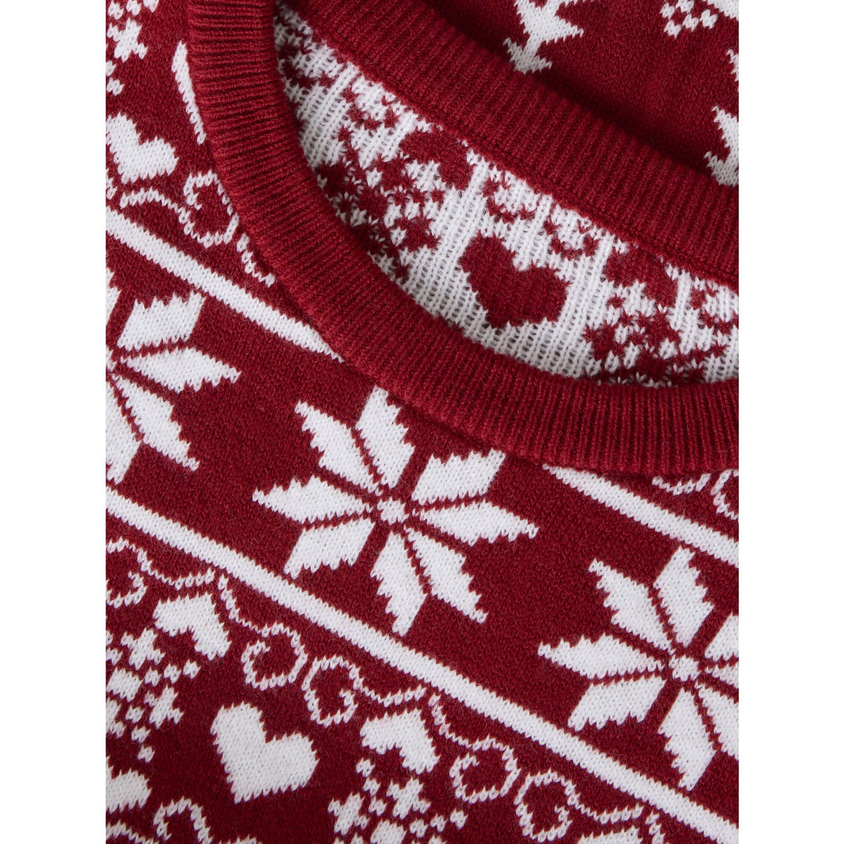 Name It Red Dahlia Nknrismas Ls Stickad Cot