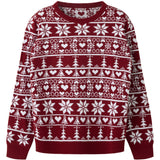 Name It Red Dahlia Nknrismas Ls Stickad Cot