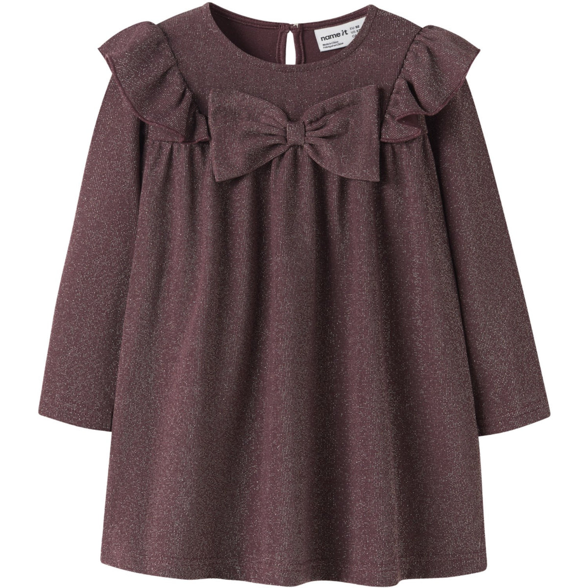 Name It Catawba Grape Nmfroisin M Ls Klänning