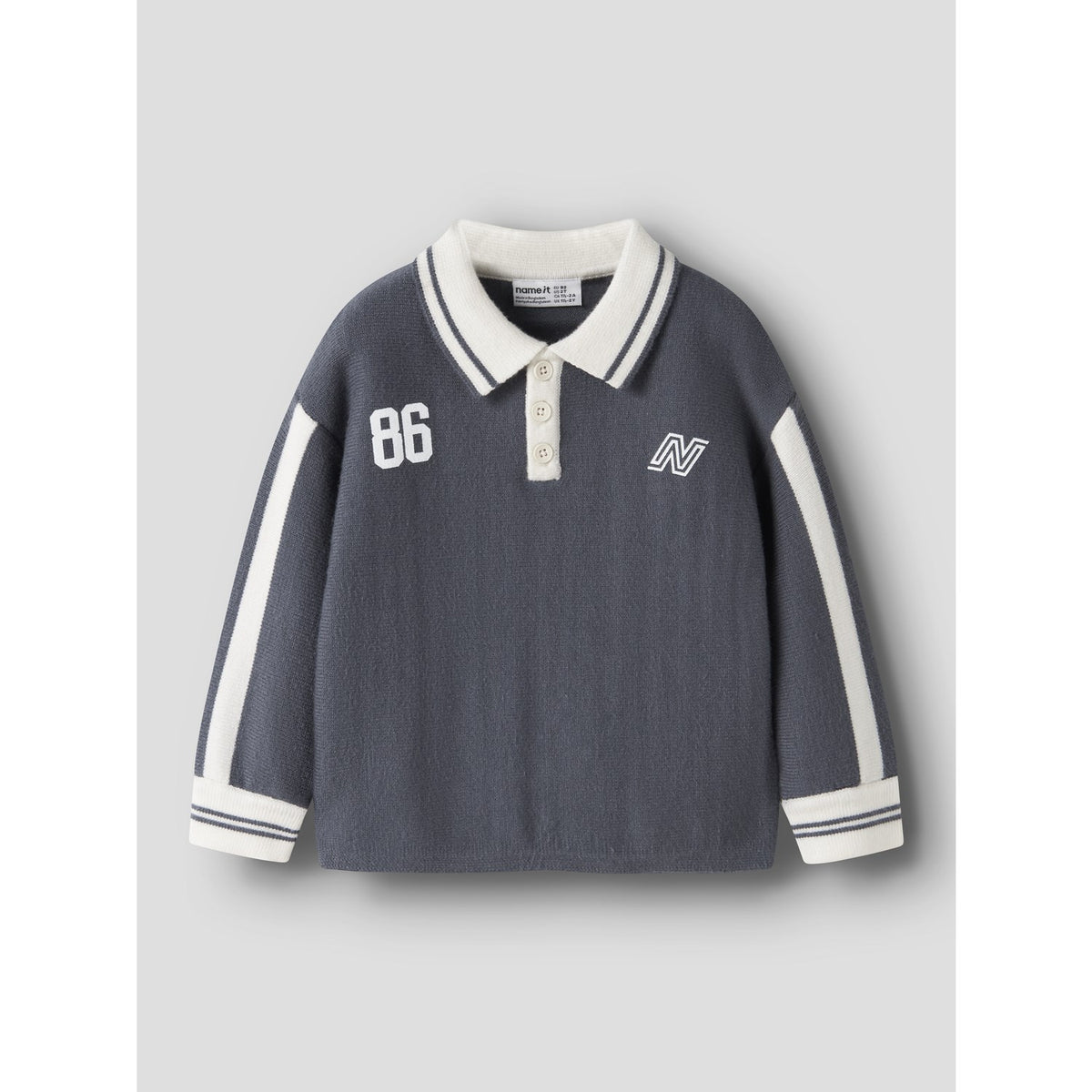 Name It Ombre Blue Nmmnima Ls Loose Pikétröja Stickad