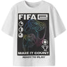 Name It Bright White Nkmollis Fifae Ss Nreg Topp Box Vde