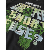 Name It Black Nkmif Minecraft Ss Nreg Topp Box Bfu