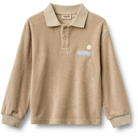 Wheat Sand Stone Terry Pikétröja Skjorta L/S Theodor