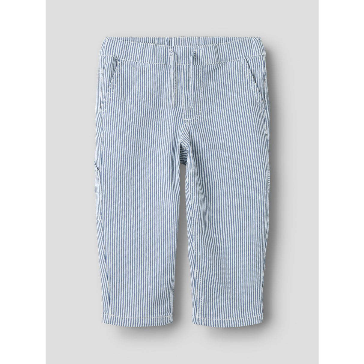 Name It White Moonlight Blue Nmmnola Tap Stripe Byxor Carp 2299-Yf