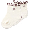 Lil'Atelier Turtledove Rose Taupe Hearts Nbfrosita 2 Pack Strumpor Lil