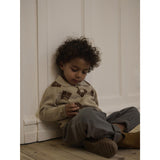 Lil'Atelier White Pepper Nmmronan Ls Stickad Pikétröja Lil