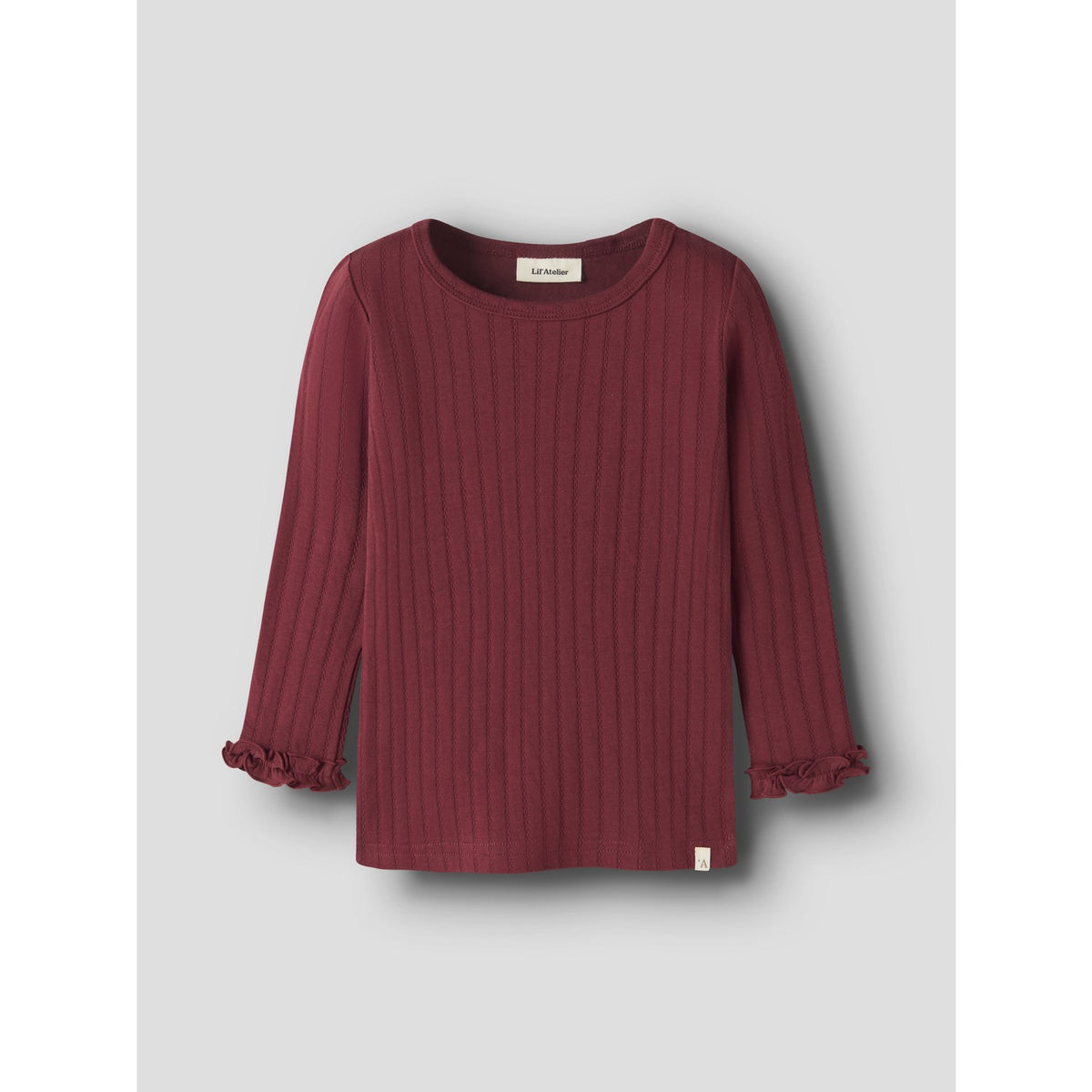Lil'Atelier Biking Red Nmfriver Ls Slim Topp Lil