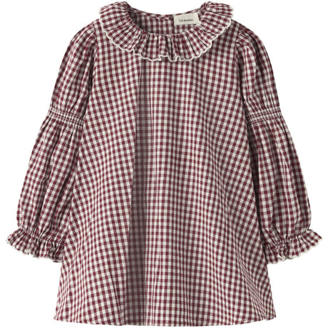 Lil'Atelier Biking Red Nmfroanne Ls Loose Klänning Lil