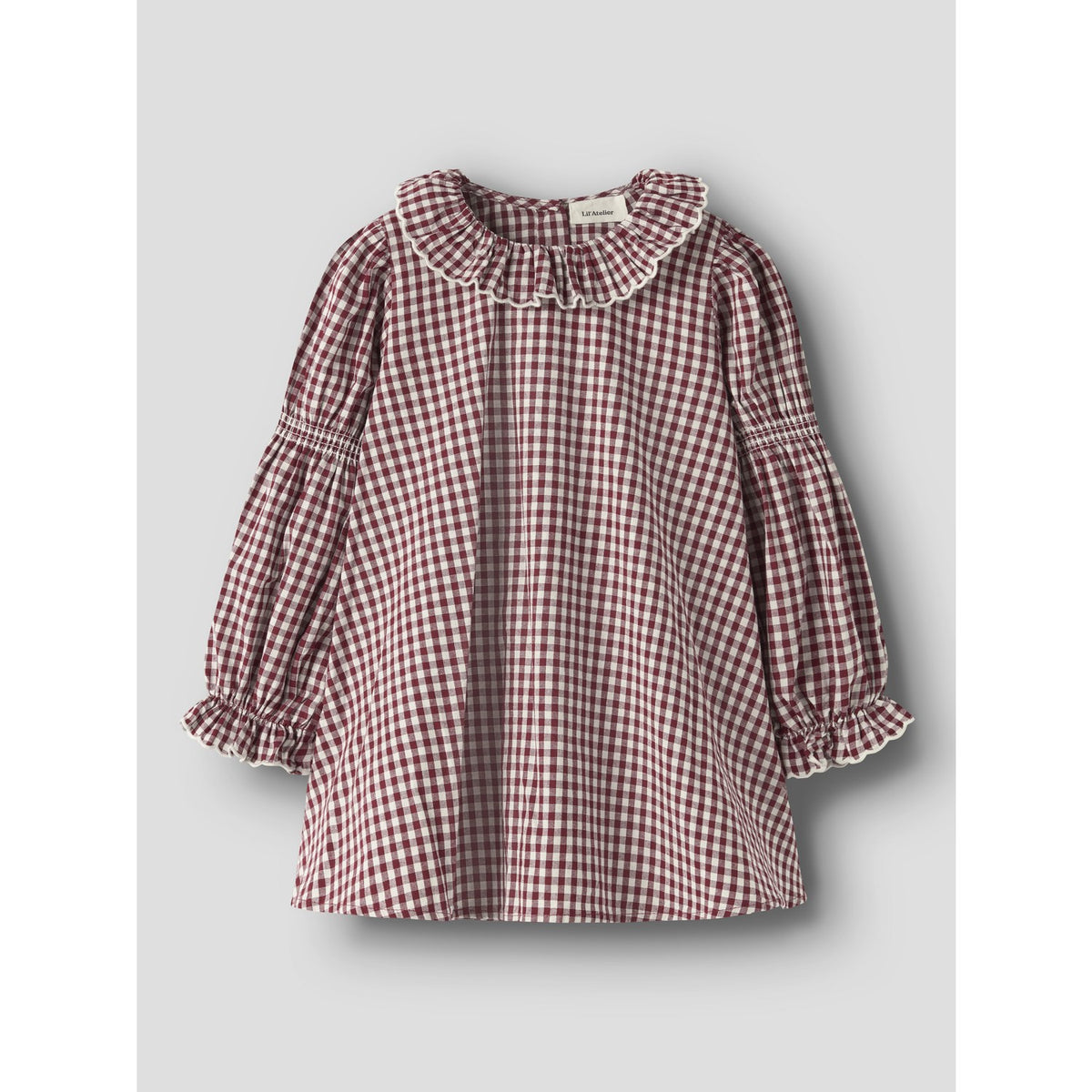Lil'Atelier Biking Red Nmfroanne Ls Loose Klänning Lil