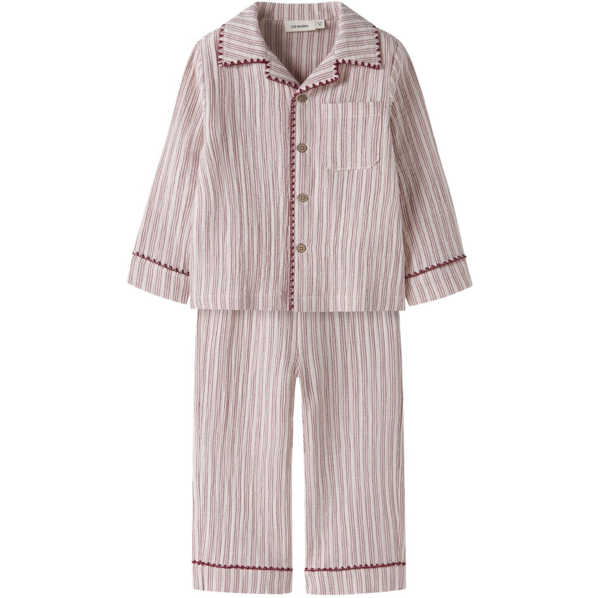 Lil'Atelier Turtledove Biking Red Nmnsage Nun Pyjamas Sett Lil