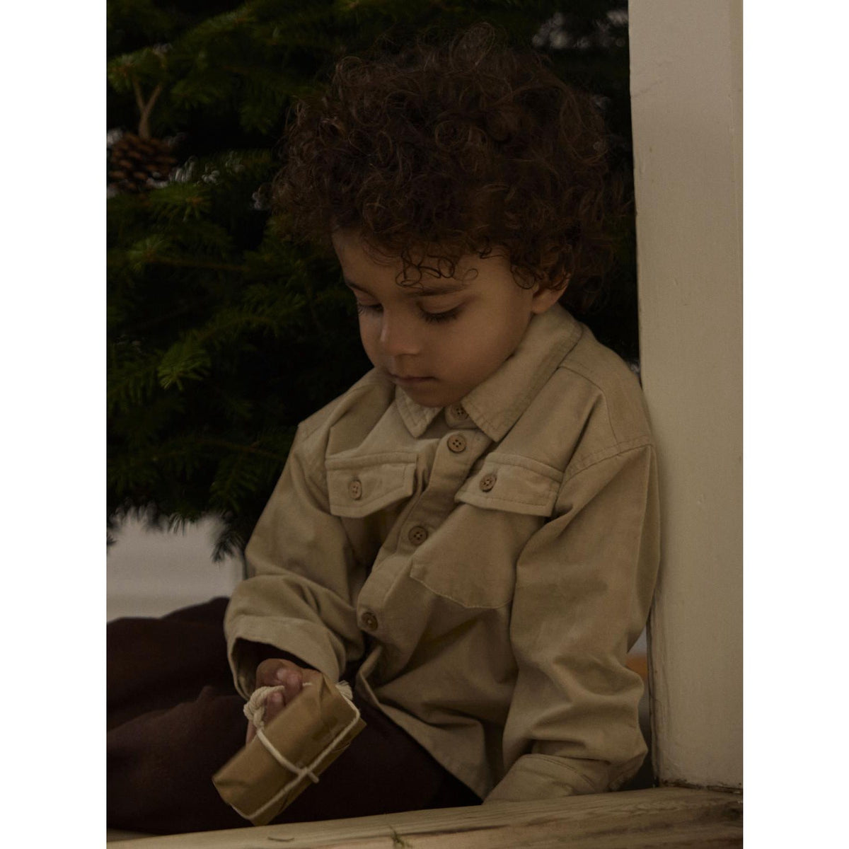 Lil'Atelier White Pepper Nmmsomba San Ls Cord Skjorta 2268-So Lil