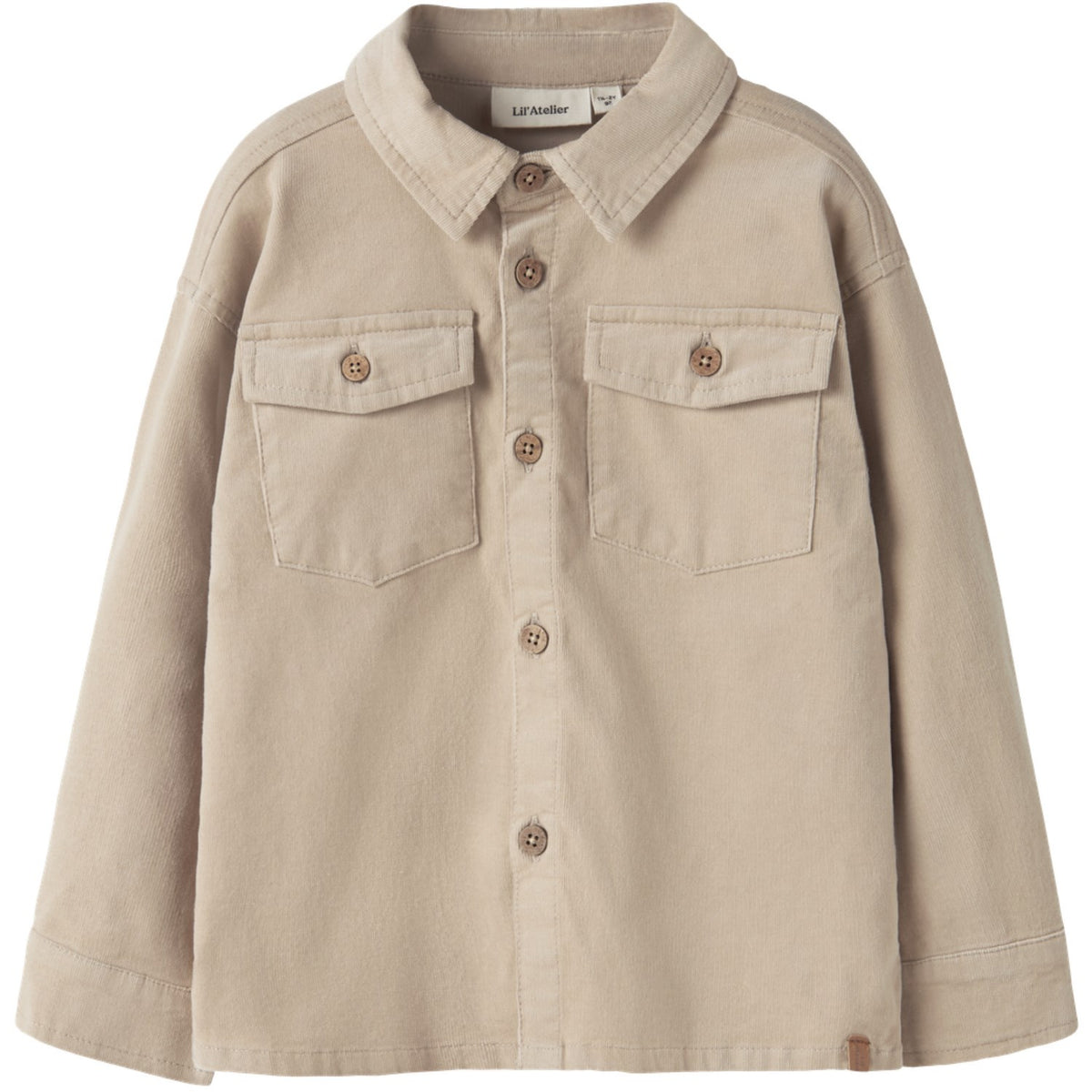 Lil'Atelier White Pepper Nmmsomba San Ls Cord Skjorta 2268-So Lil