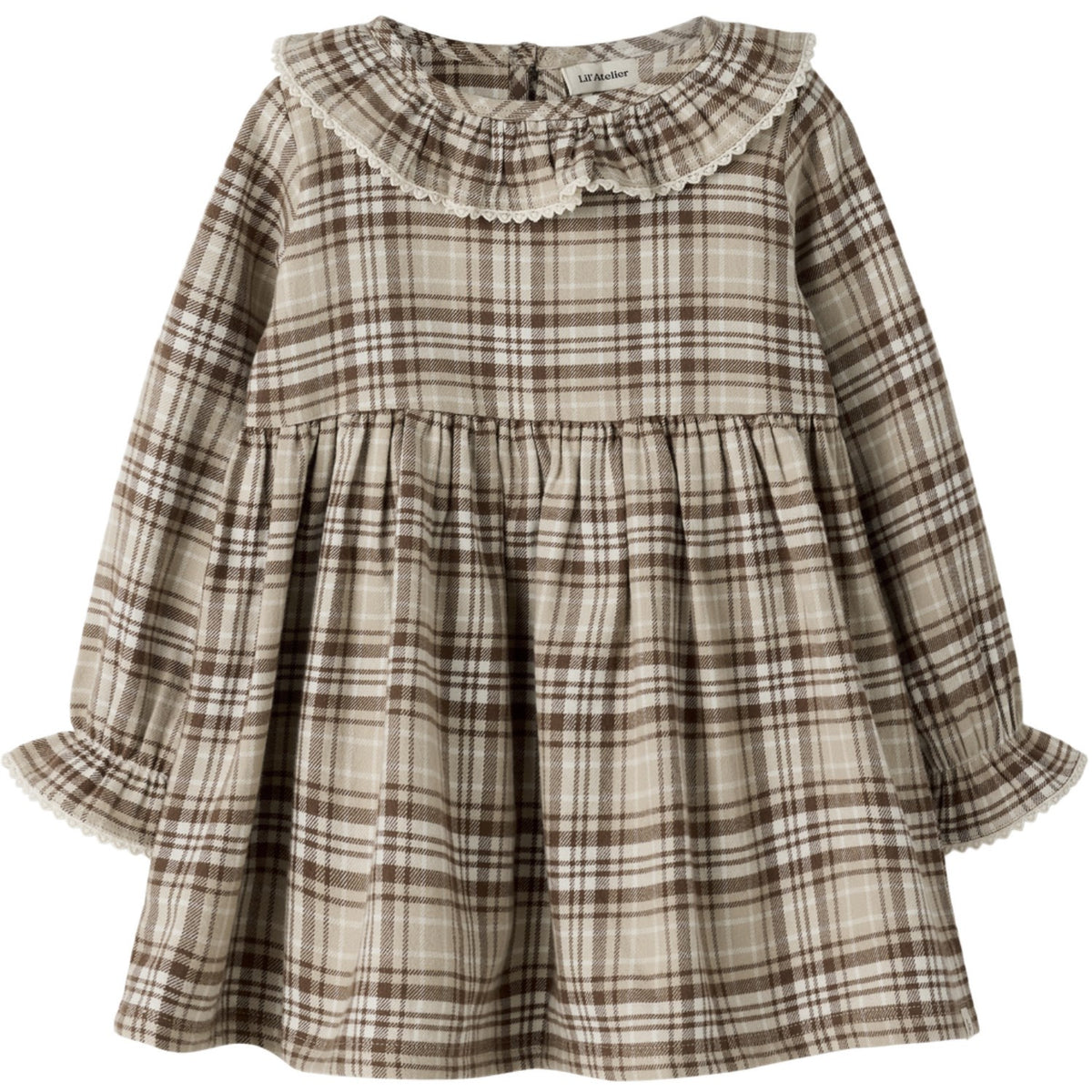 Lil'Atelier White Pepper Nmfrenrik Ls Loose Klänning Lil
