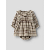 Lil'Atelier White Pepper Nbfrenrik Ls Loose Body Klänning Lil