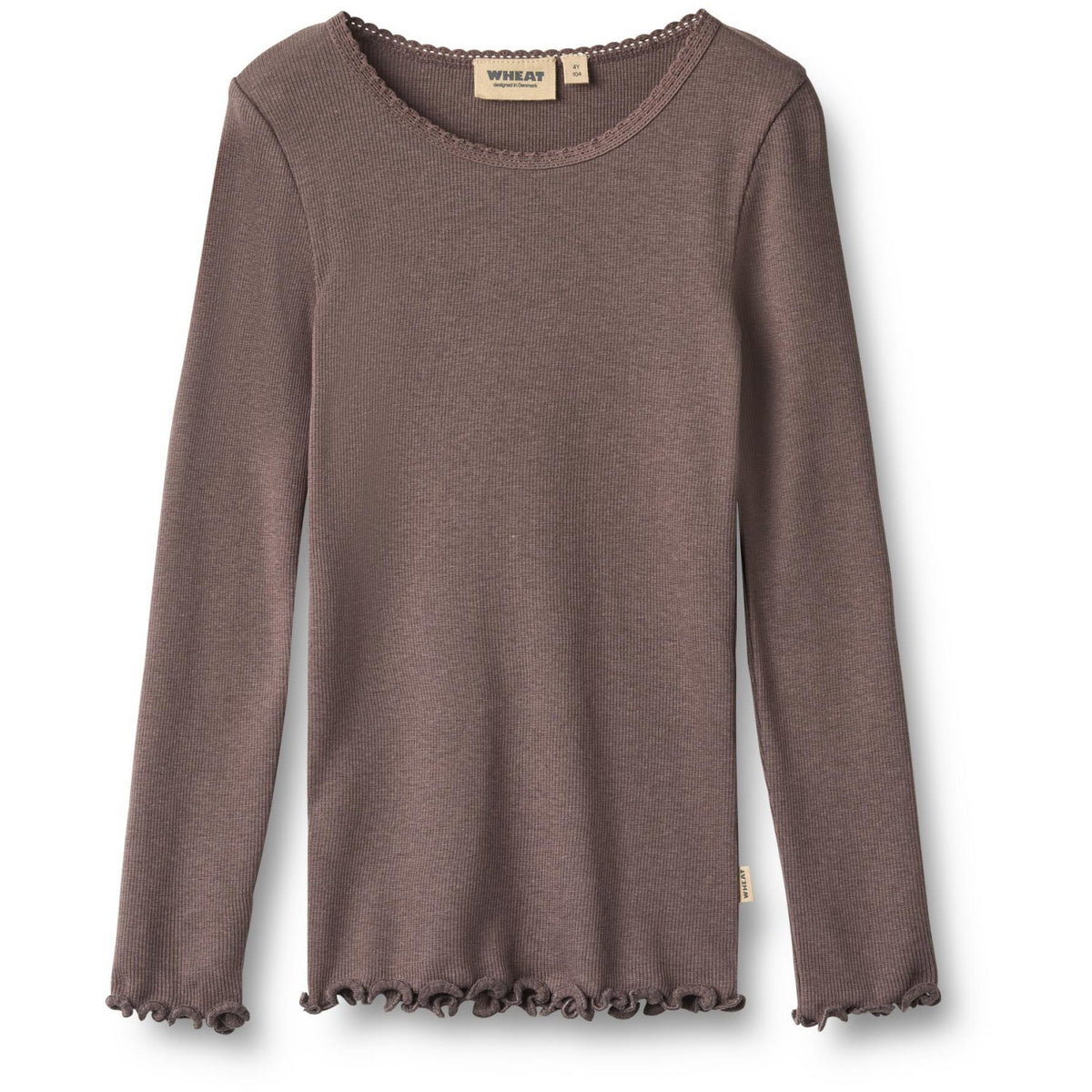 Wheat Plum Truffle Rib Blus Reese