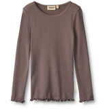 Wheat Plum Truffle Rib Blus Reese