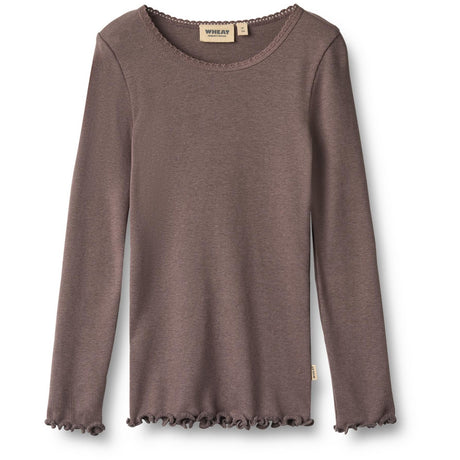 Wheat Plum Truffle Rib Blus Reese