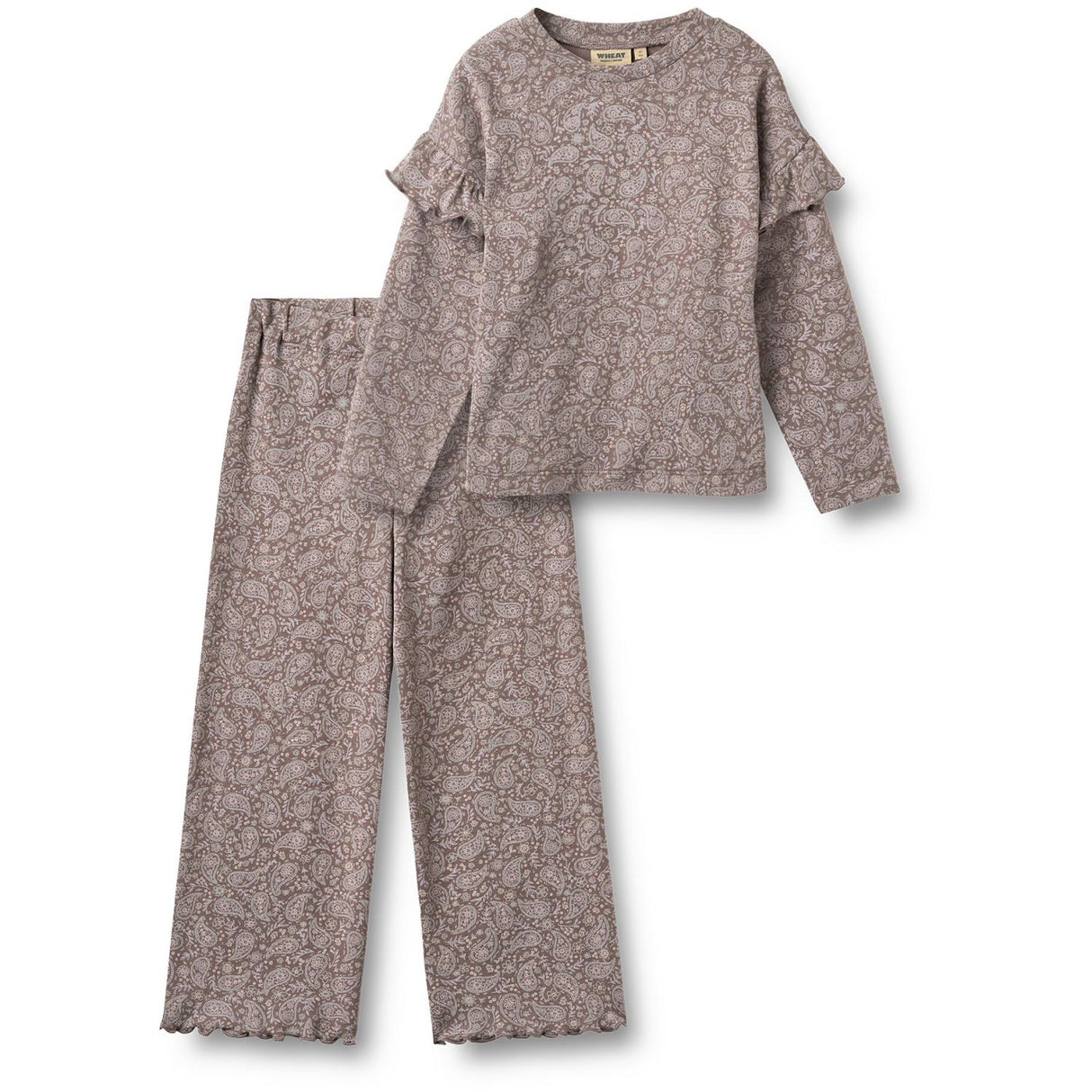Wheat Purple Plum Paisley Sett T-Shirt & Trousers Belinda