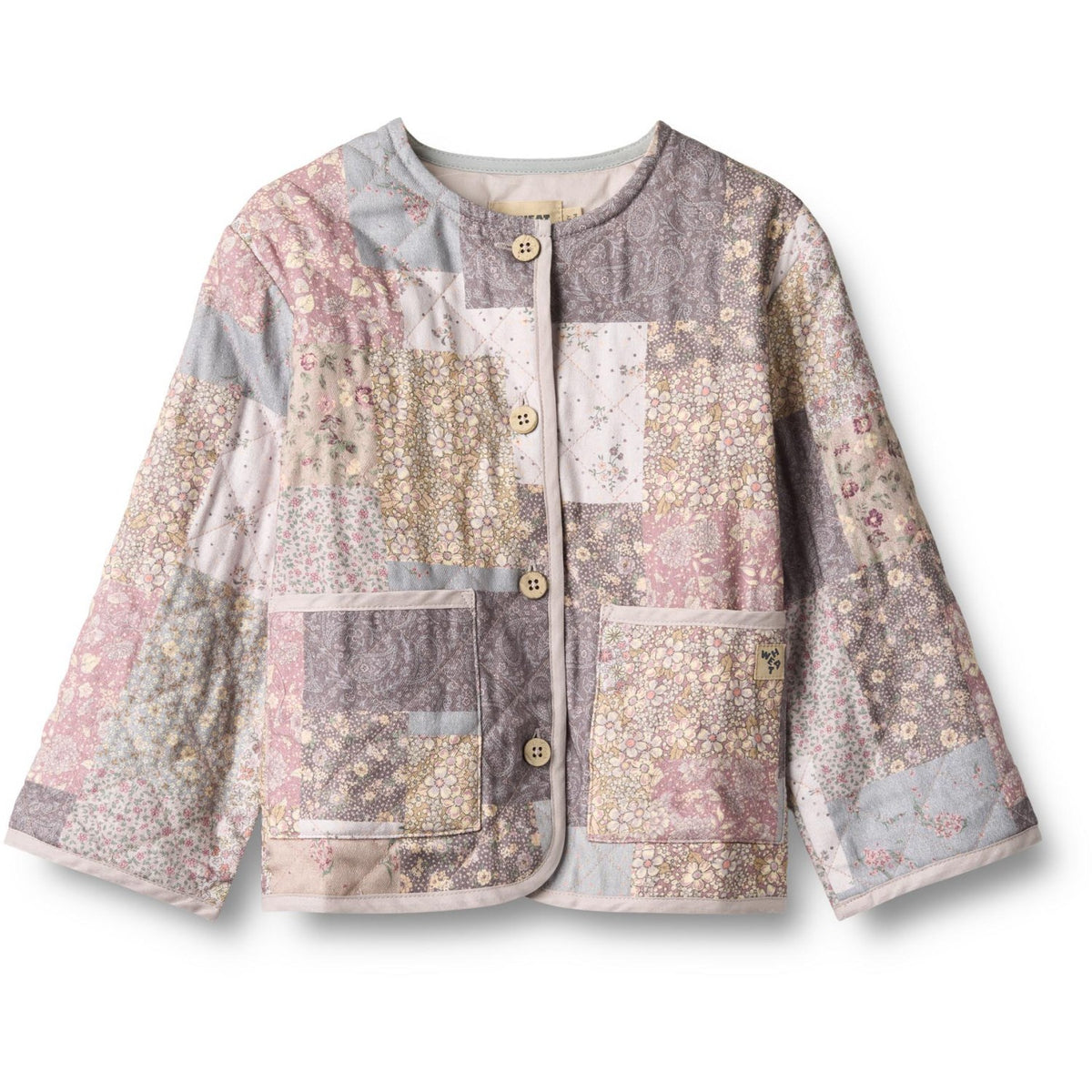 Wheat Patchwork Flowers Quilt Jacka Ima