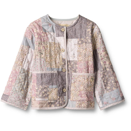 Wheat Patchwork Flowers Quilt Jacka Ima